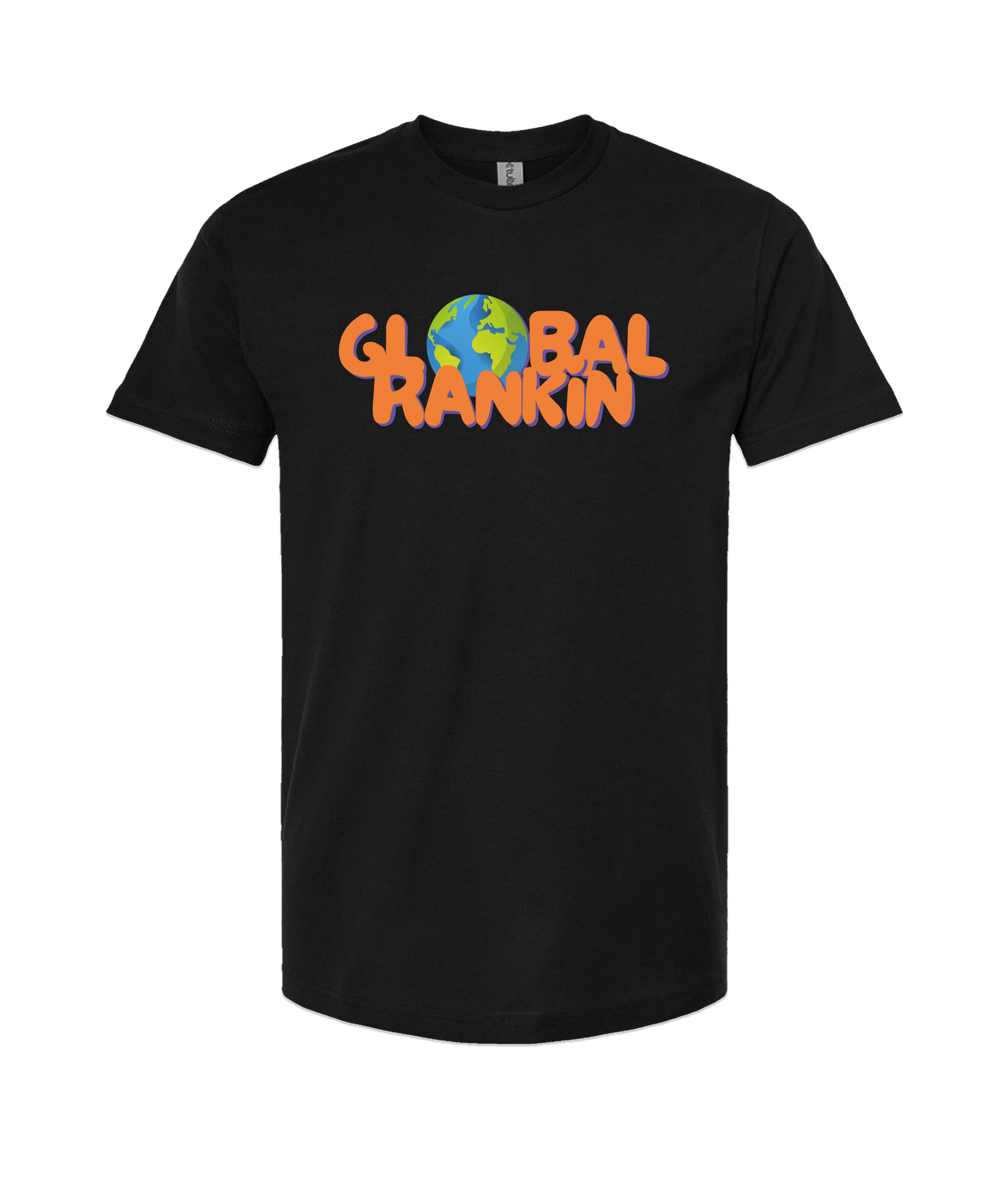 Global Rankin - Orange Logo - Black T-Shirt