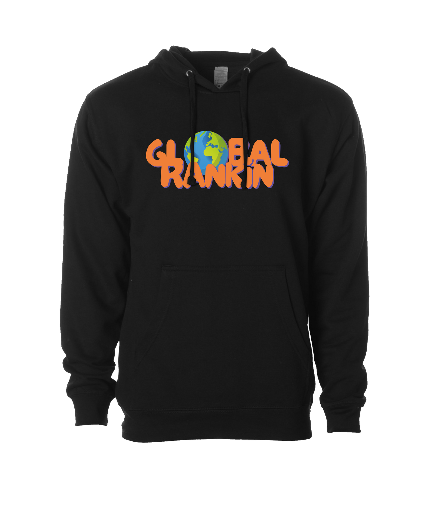 Global Rankin - Orange Logo - Black Hoodie