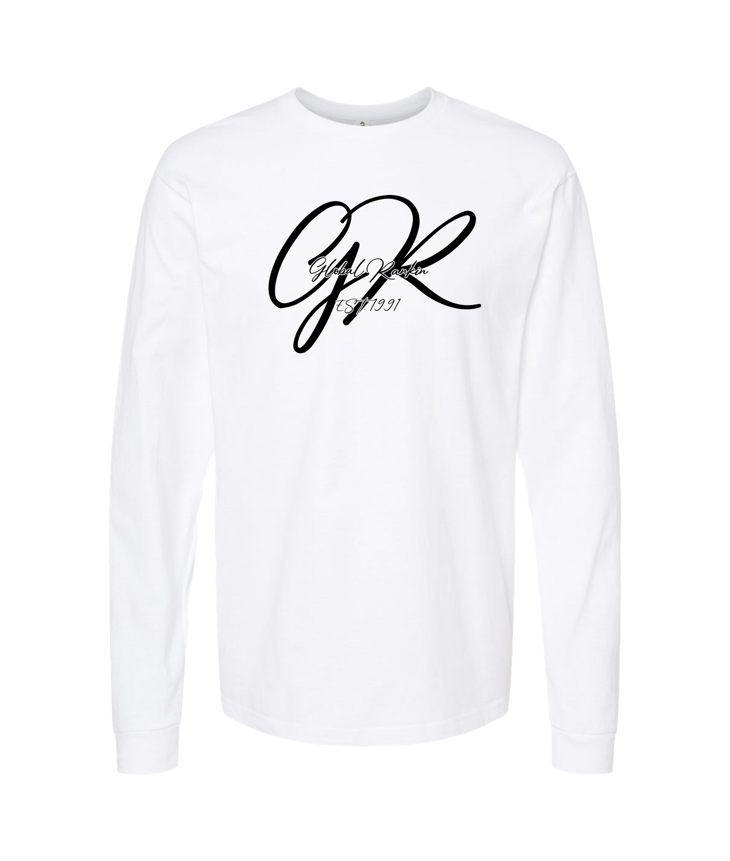 Global Rankin - Initials EST 1991 - White Long Sleeve T