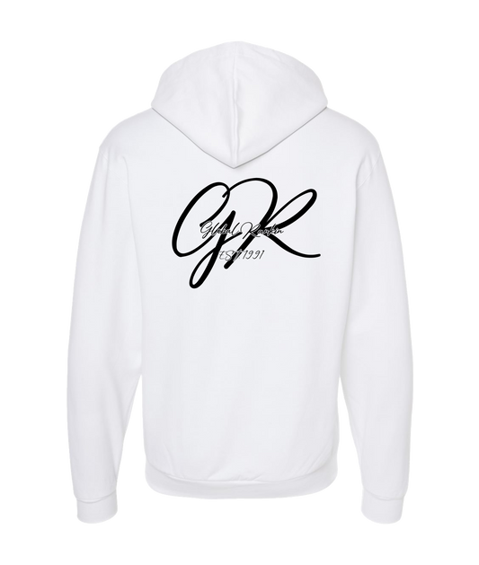 Global Rankin - Initials EST 1991 - White Zip Up Hoodie