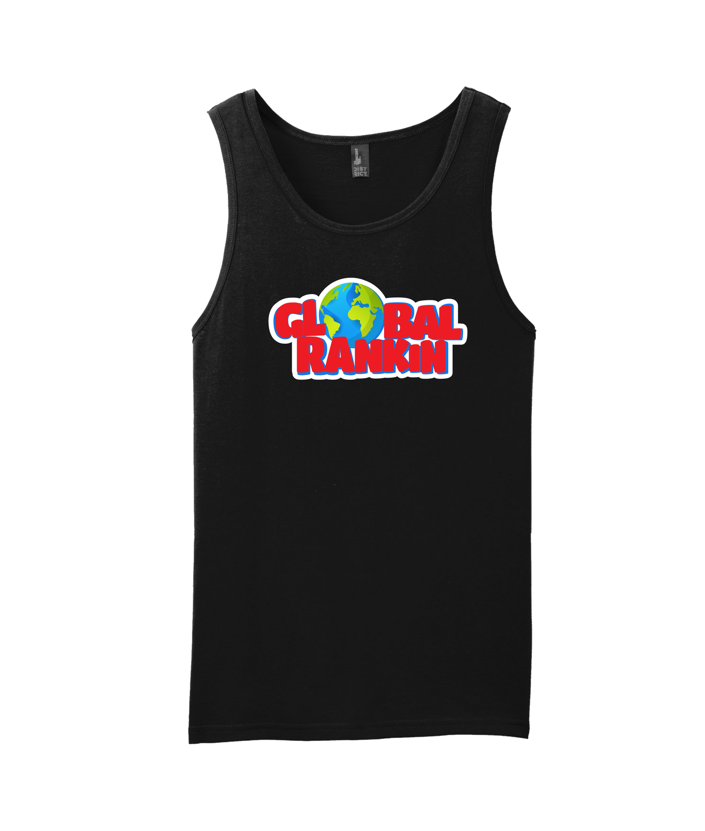 Global Rankin - Red Logo - Black Tank Top