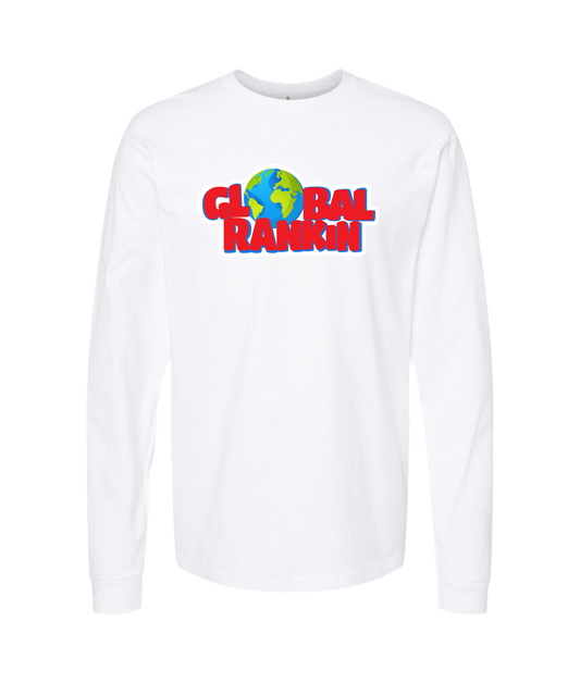 Global Rankin - Red Logo - White Long Sleeve T