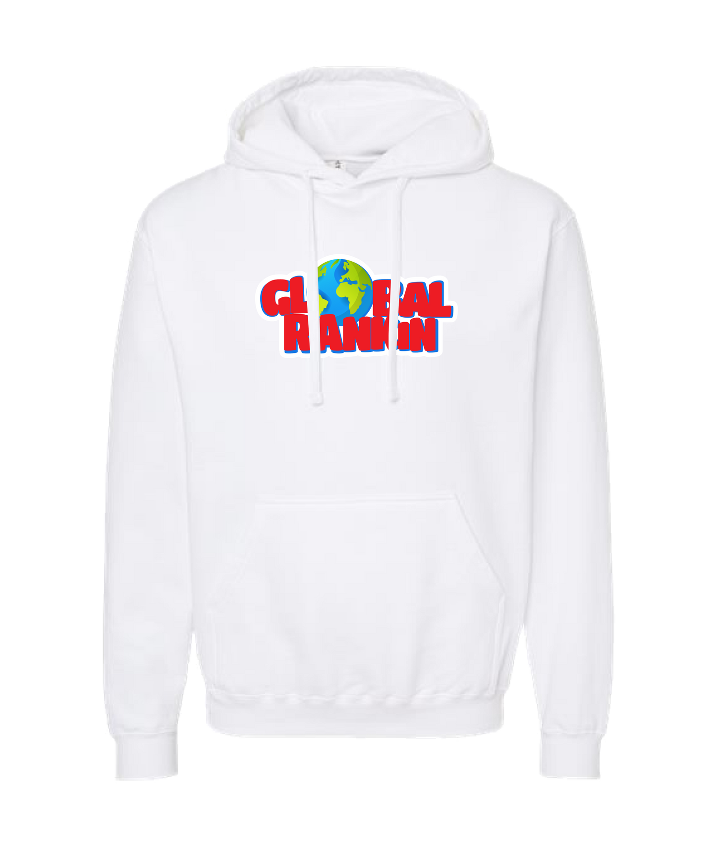 Global Rankin - Red Logo - White Hoodie