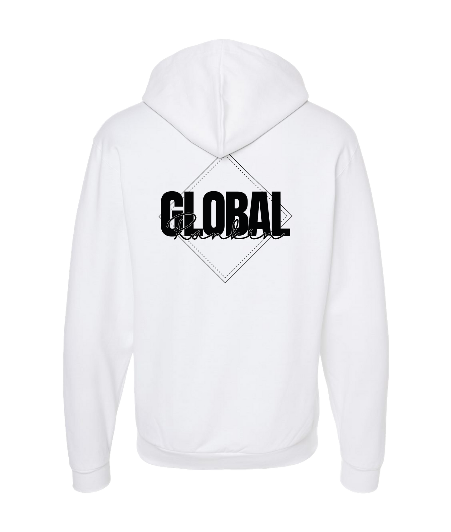 Global Rankin - Diamond Logo - White Zip Up Hoodie