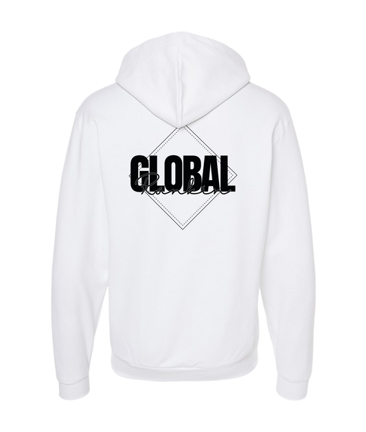 Global Rankin - Diamond Logo - White Zip Up Hoodie