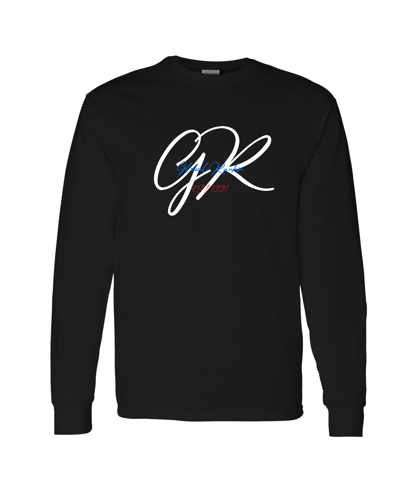 Global Rankin - Initials EST 1991 - Black Long Sleeve T