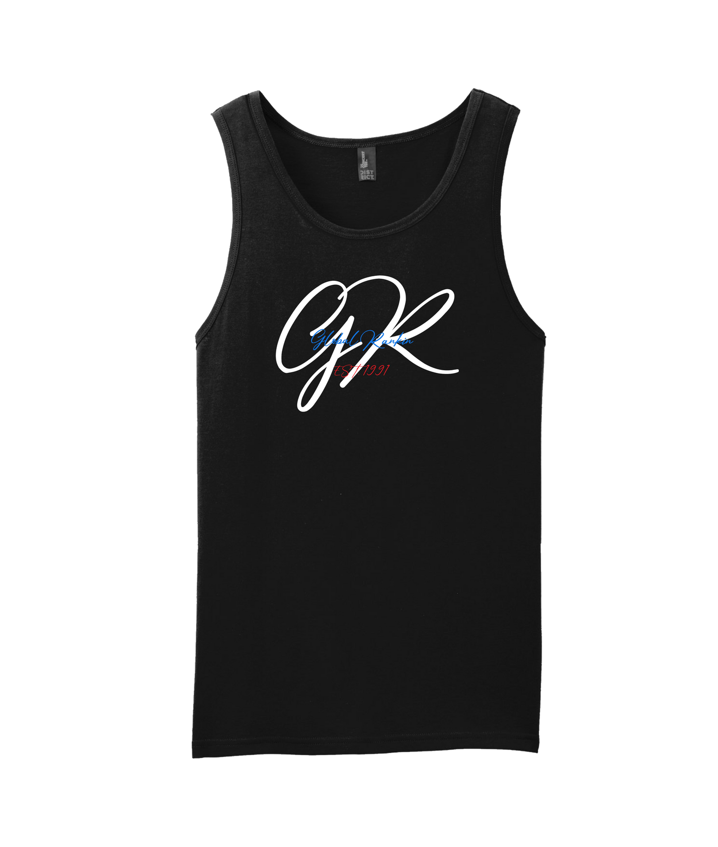 Global Rankin - Initials EST 1991 - Black Tank Top