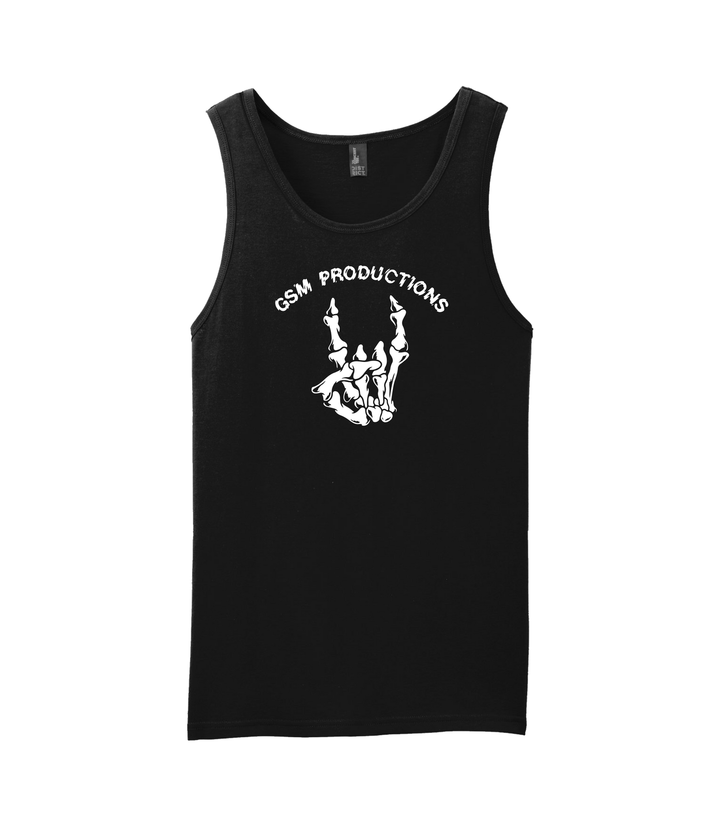 GSM Productions - Skeleton Horns Logo - Black Tank Top
