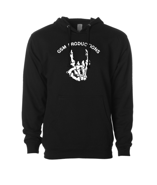 GSM Productions - Skeleton Horns Logo - Black Hoodie