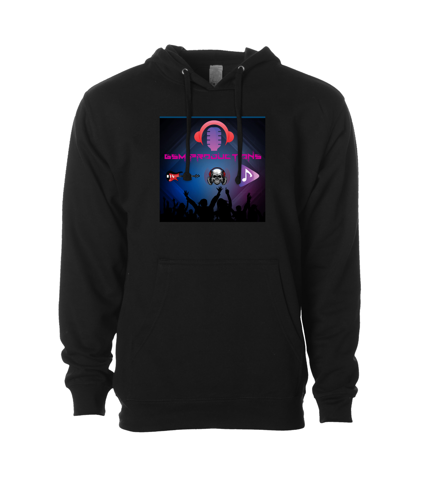 GSM Productions - Logo - Black Hoodie