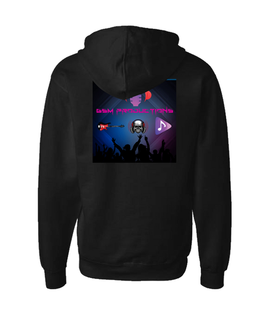 GSM Productions - Logo - Black Zip Up Hoodie