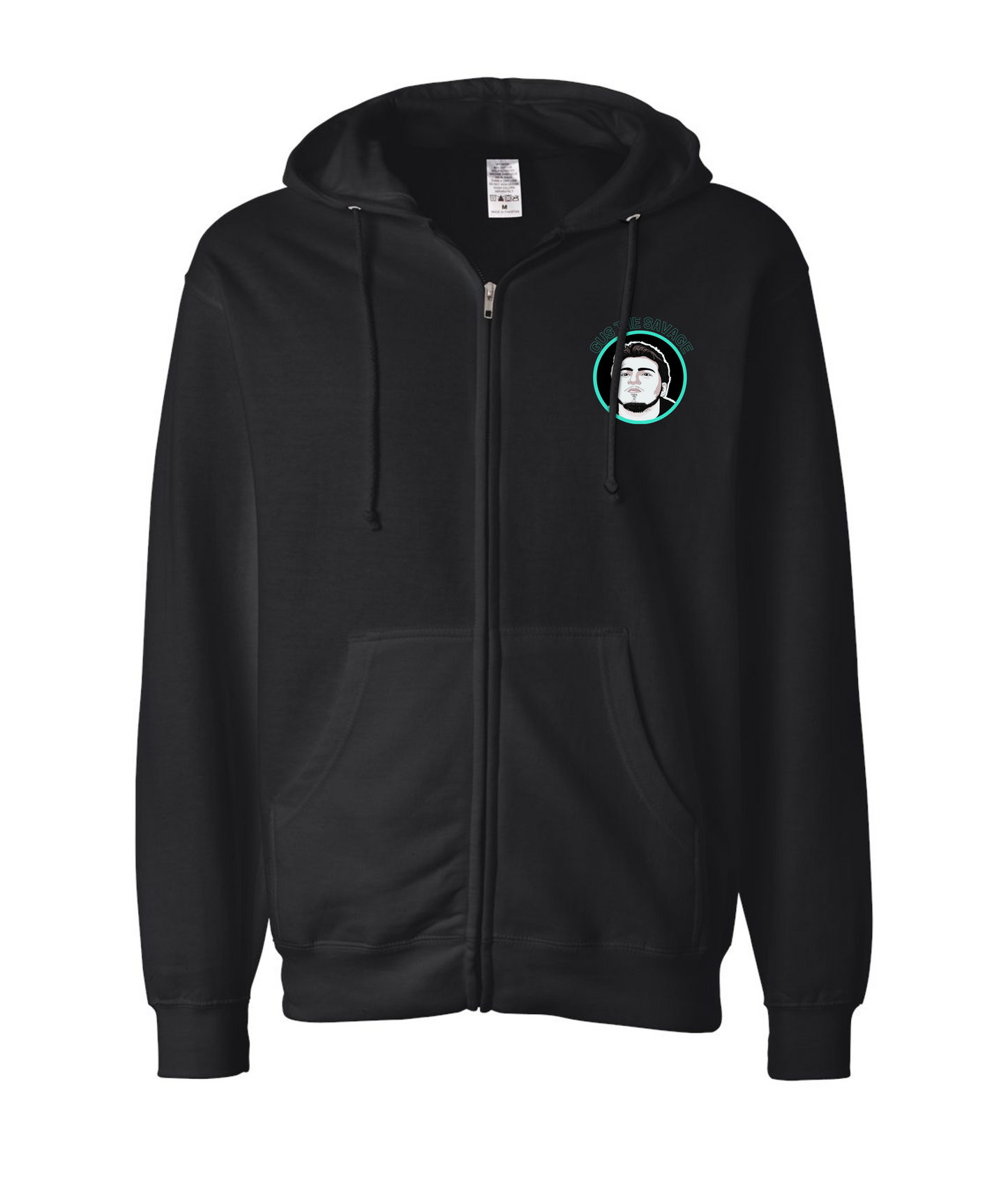 Teal GTS Logo Zip Hoodie