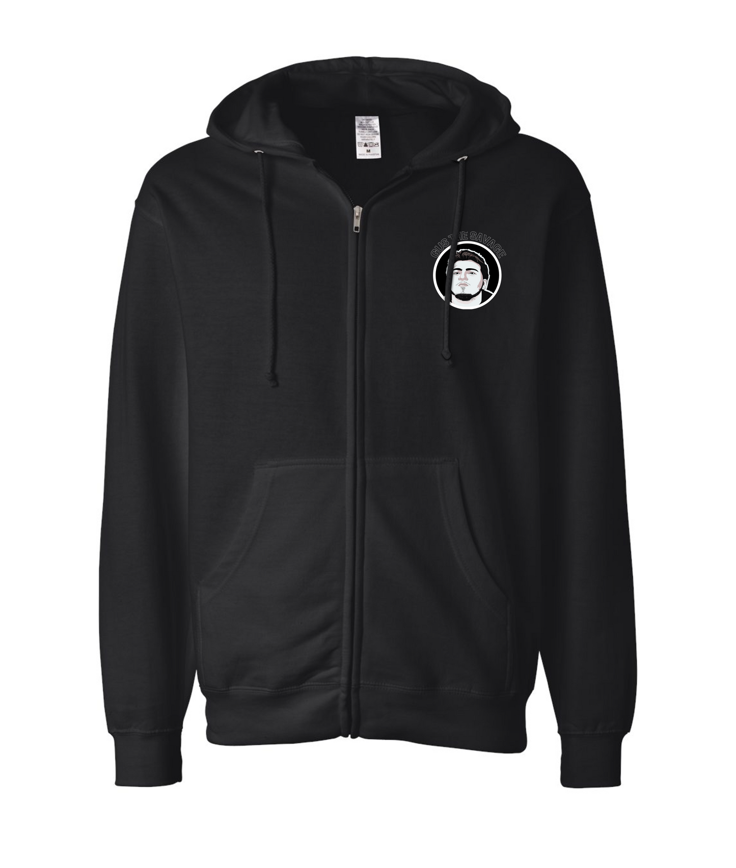 White GTS Logo Zip Hoodie