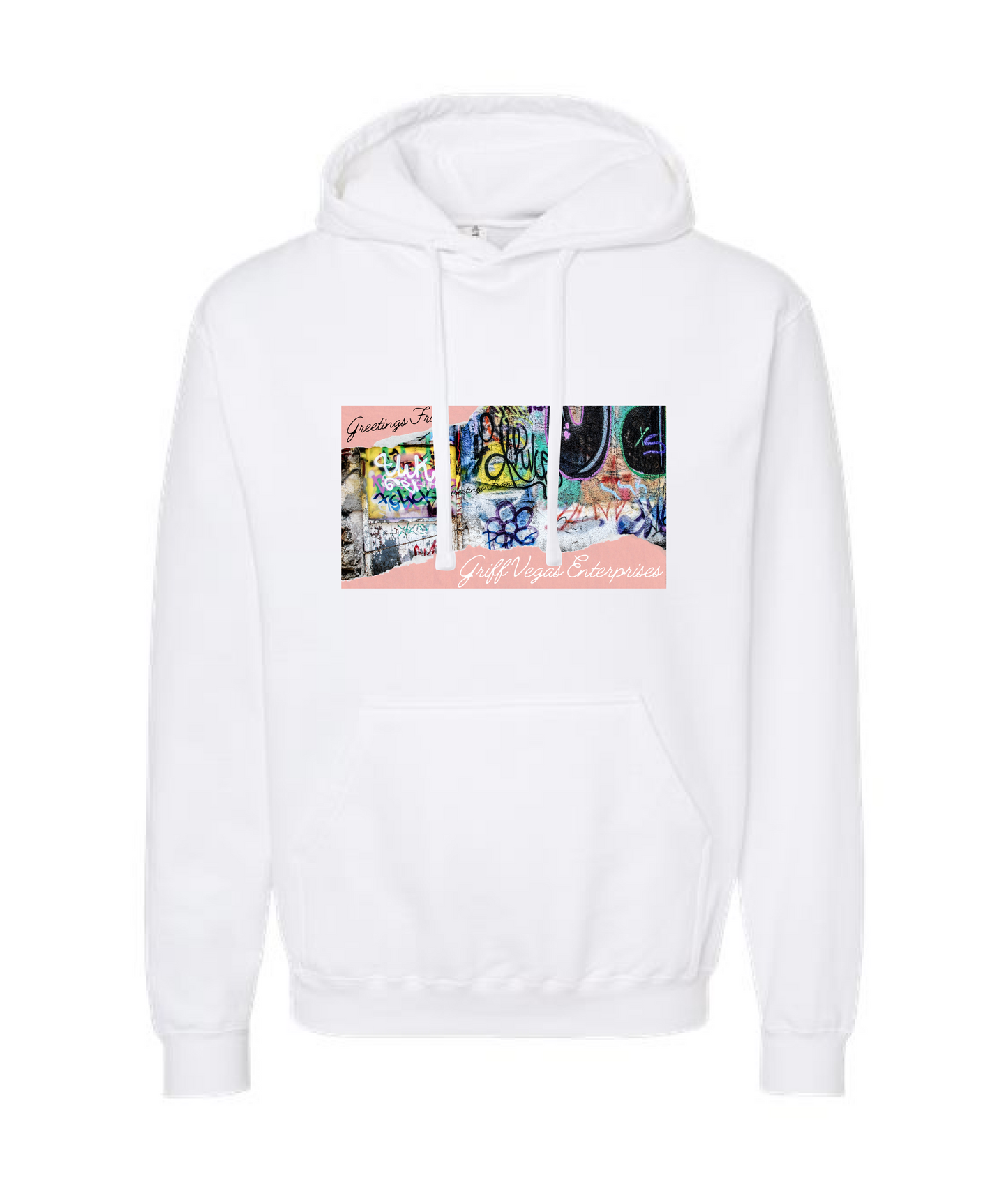 Griff Vegas Enterprise Greetings White Hoodie
