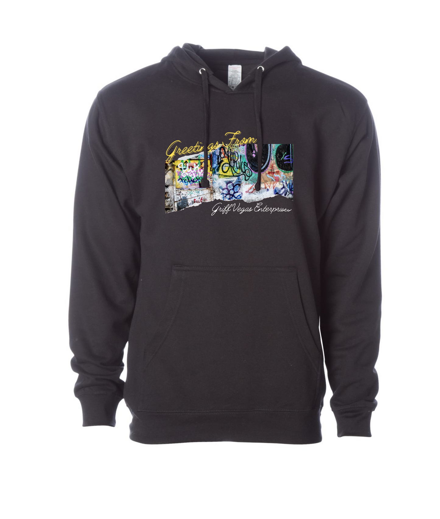 Griff Vegas Enterprise Greeting Black Hoodie