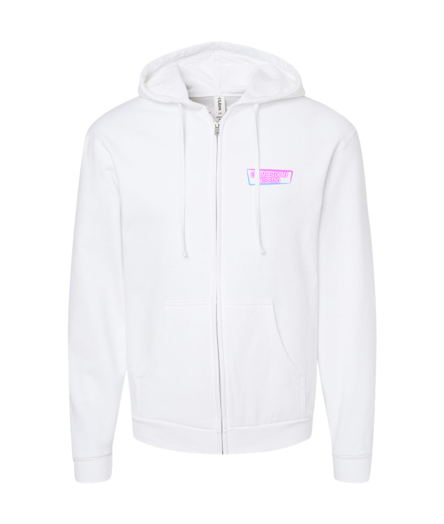Give Me Back My Wig - Nion - White Zip Up Hoodie