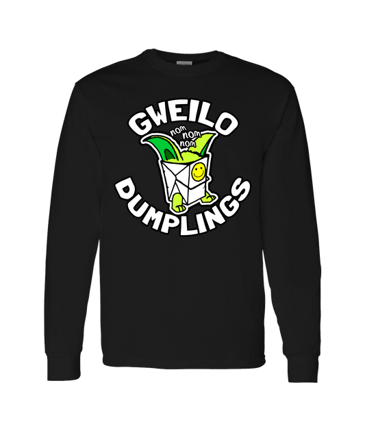 Gweilo Dumplings - NOM NOM - Black Long Sleeve T