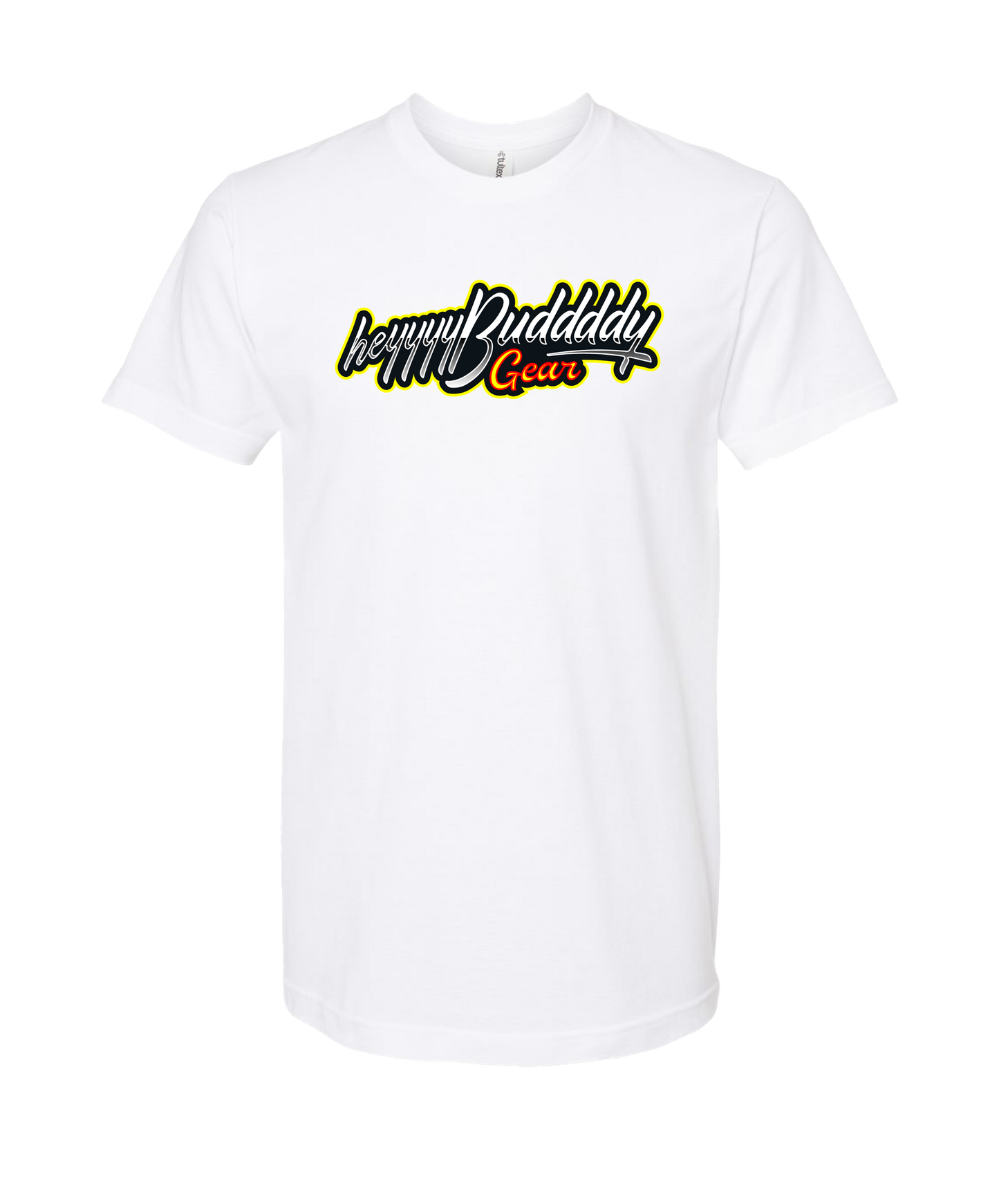 Heyyyy Buddddy Gear - Logo - White T Shirt