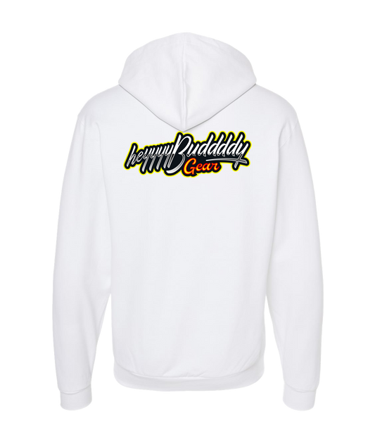 Heyyyy Buddddy Gear - Logo - White Zip Up Hoodie