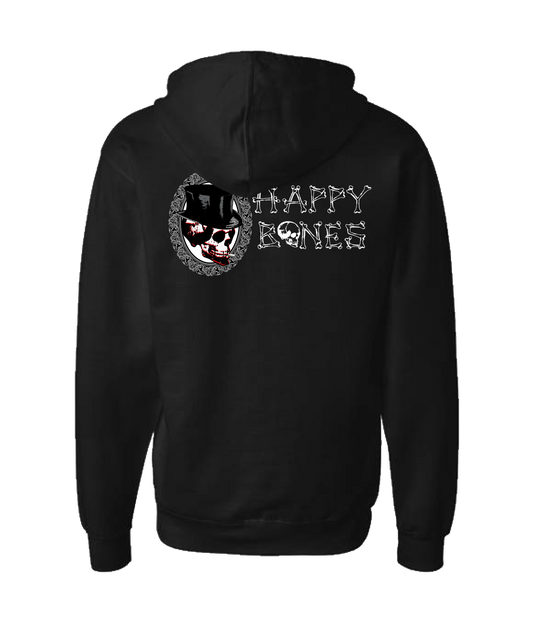 Happy Bones Jones - BONES 2 - Black Zip Up Hoodie