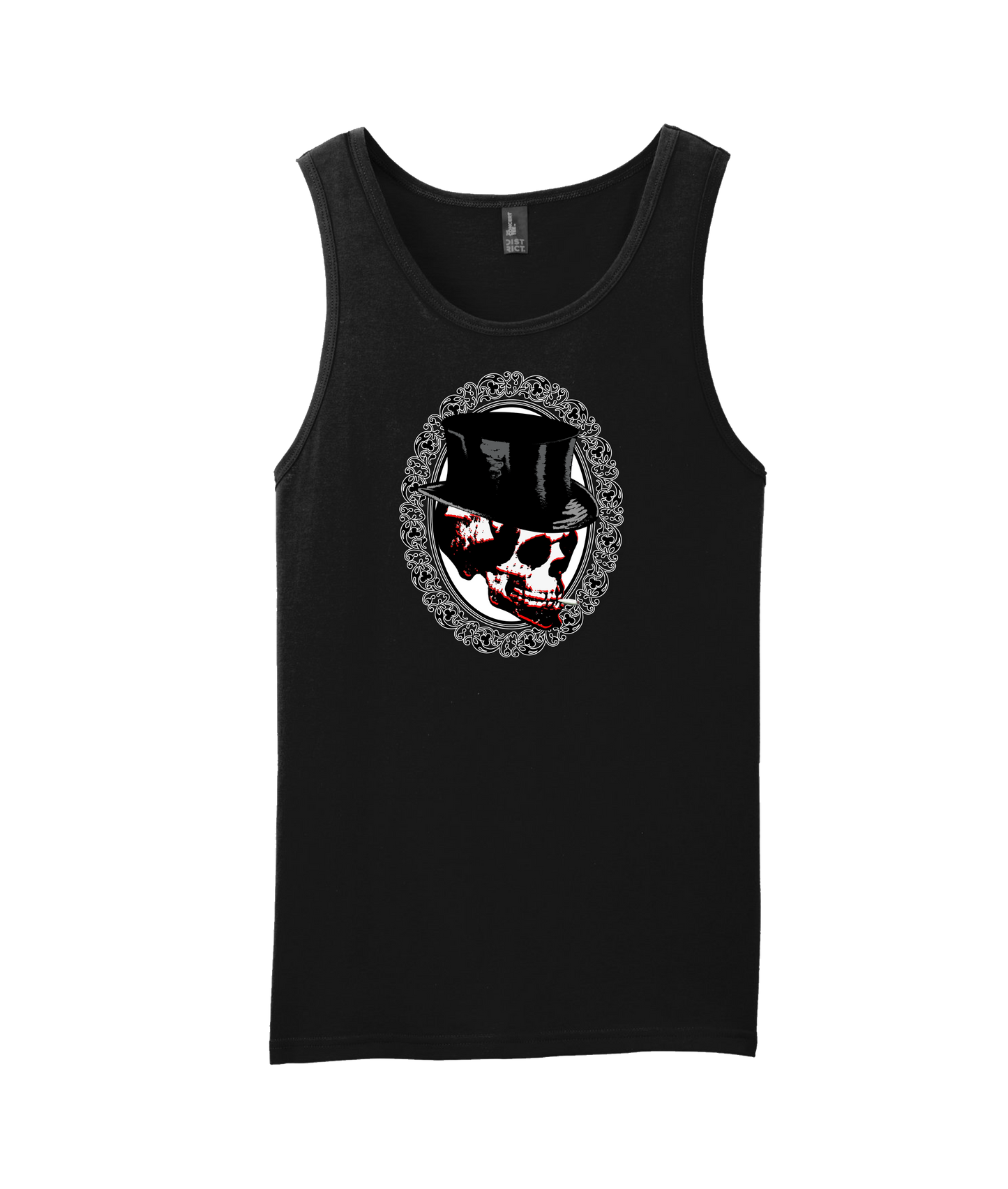 Happy Bones Jones - Smoking Skull 2 - Black Tank Top