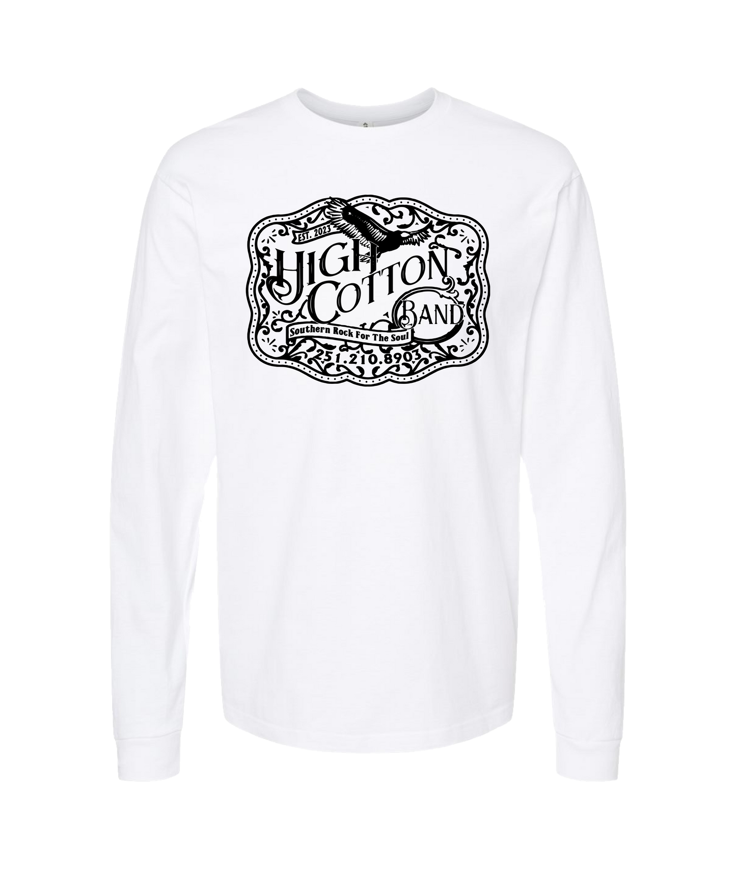 High Cotton - HC Logo LT - White Long Sleeve T