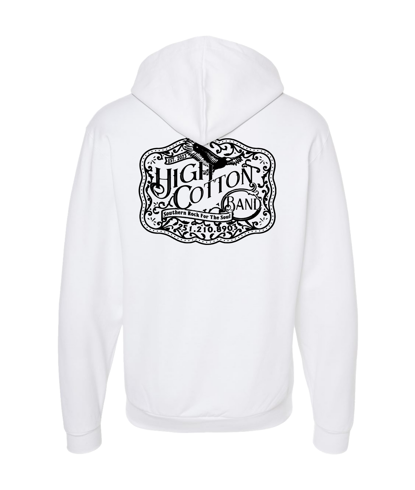 High Cotton - HC Logo LT - White Zip Up Hoodie