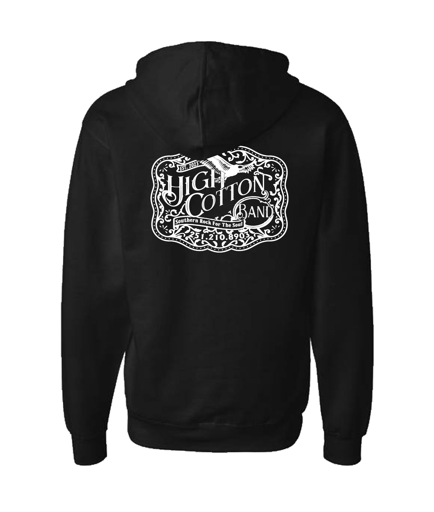 High Cotton - HC Logo LT - Black Zip Up Hoodie