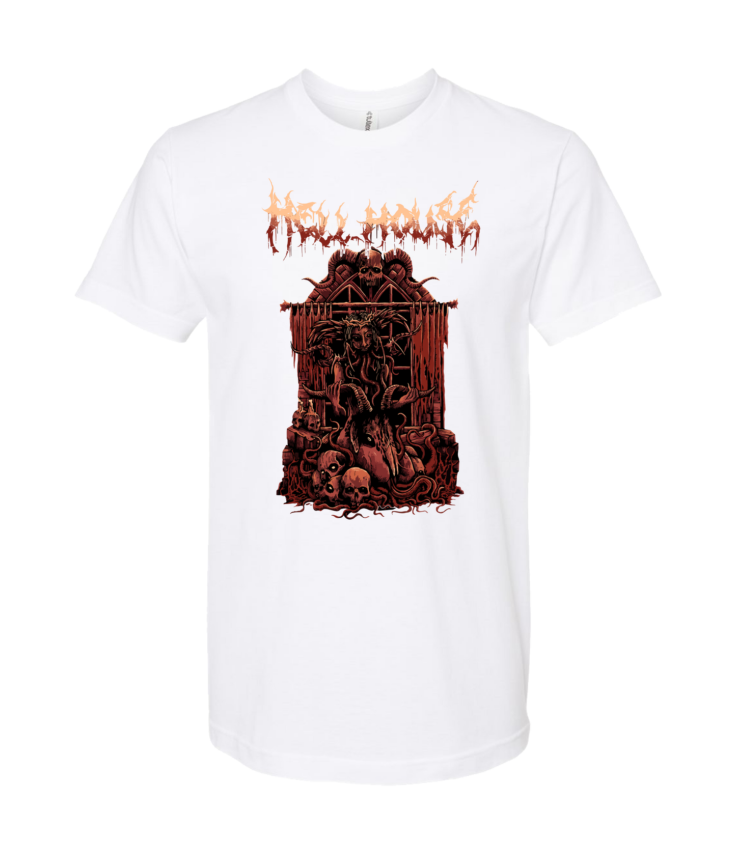Hellhouse crypt - GIRLGOAT - White T-Shirt