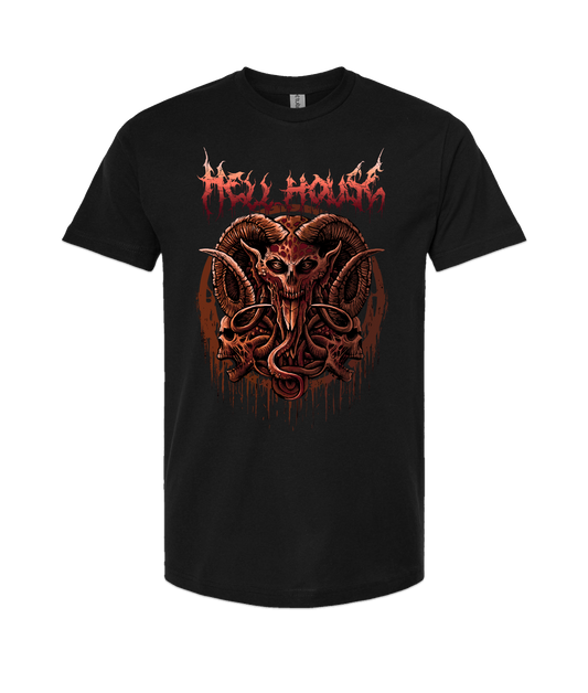Hellhouse crypt - LORDSKVLL - Black T-Shirt