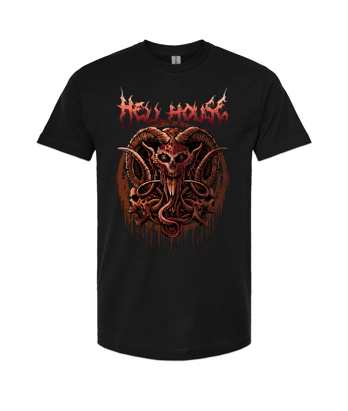 Hellhouse crypt - LORDSKVLL - Black T-Shirt