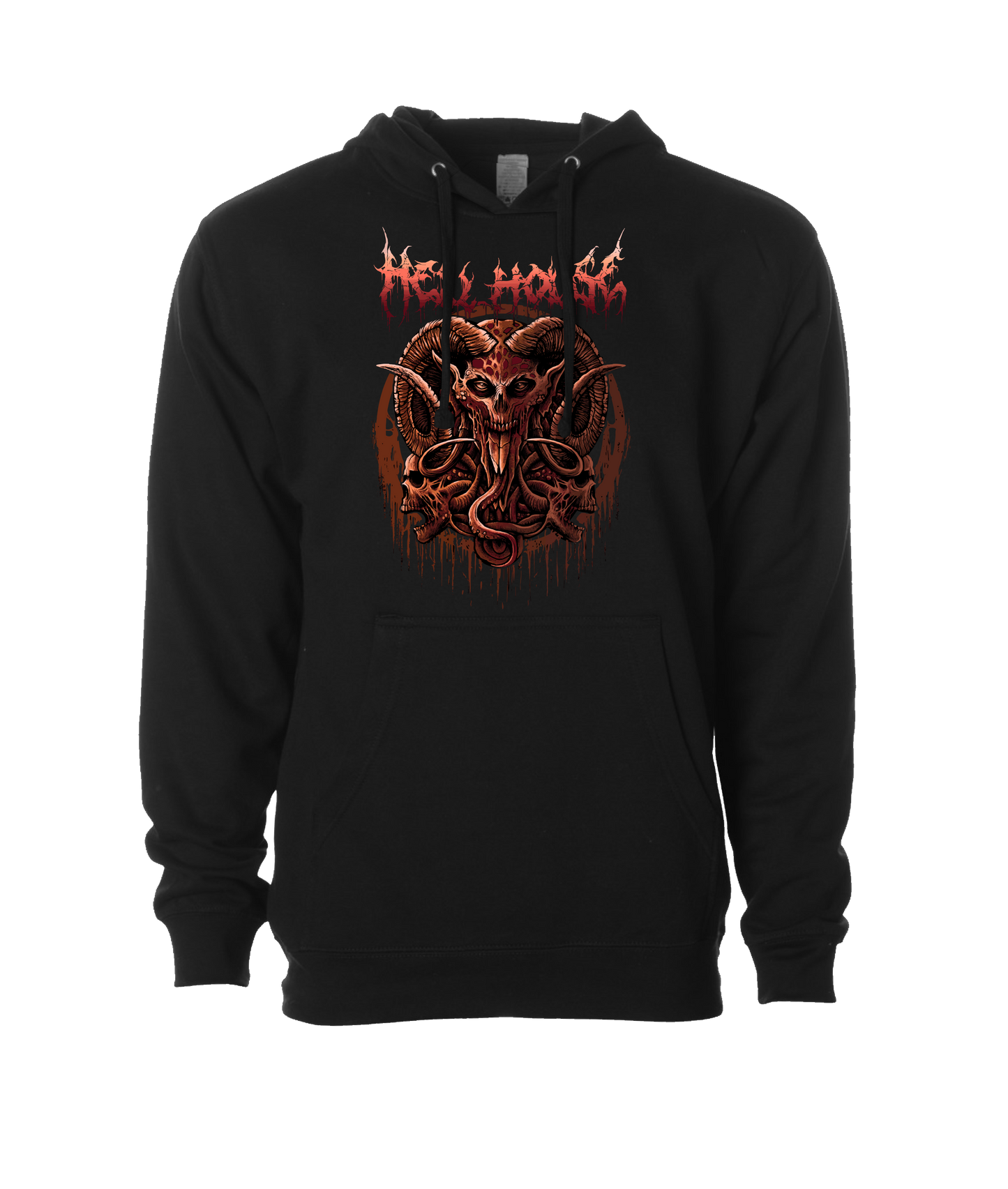 Hellhouse crypt - LORDSKVLL - Black Hoodie