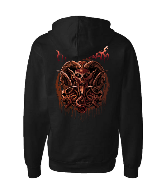Hellhouse crypt - LORDSKVLL - Black Zip Up Hoodie