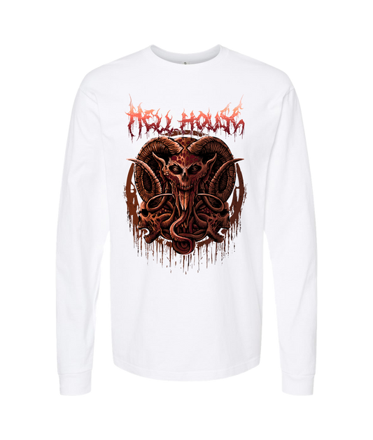 Hellhouse crypt - LORDSKVLL - White Long Sleeve T