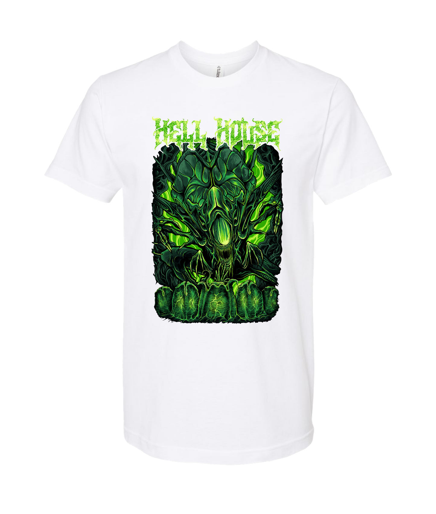 Hellhouse crypt - ALIEN - White T-Shirt