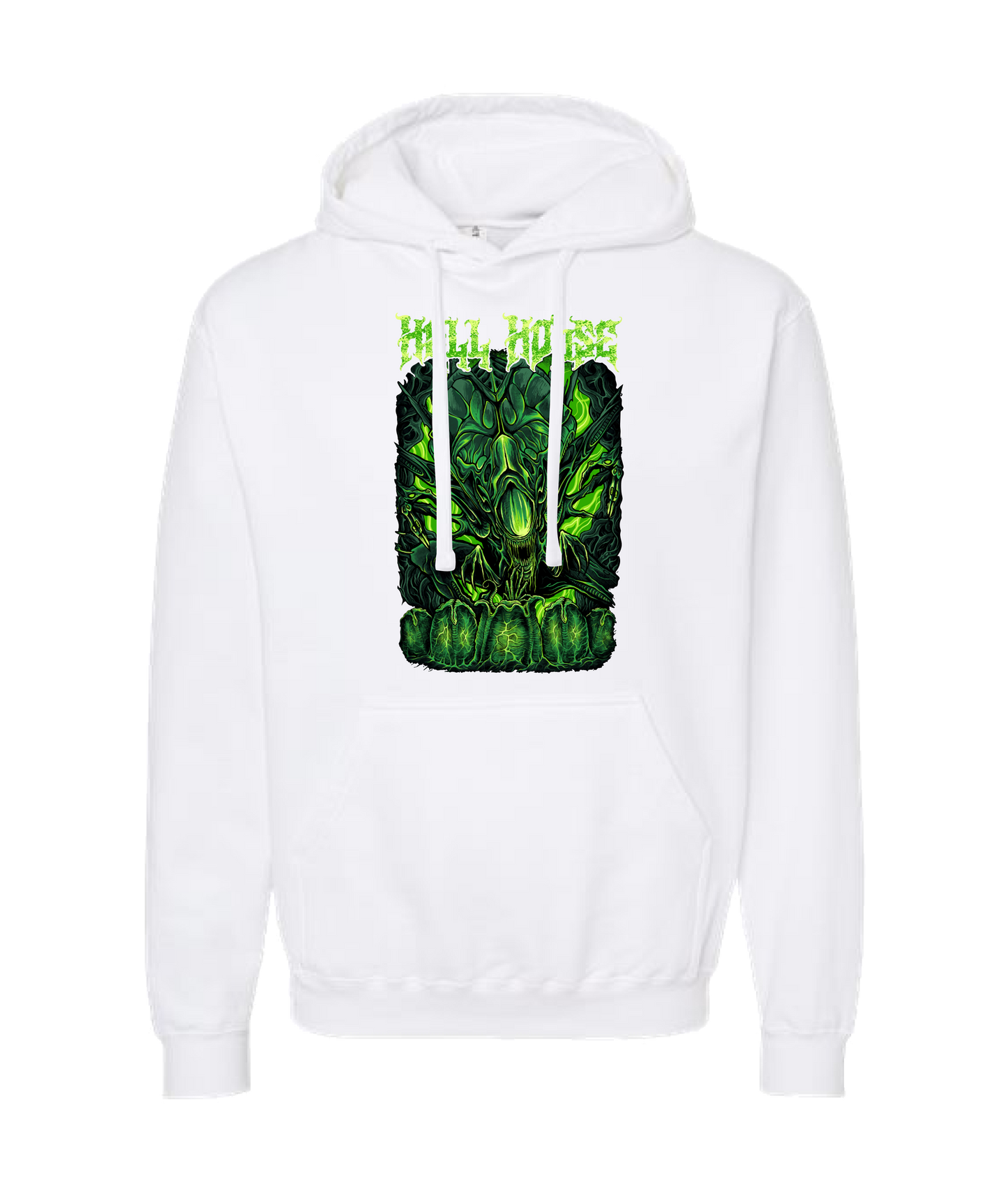 V-HELLTOP - ALIEN - White Hoodie