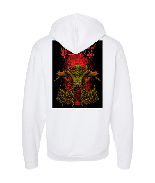 Hellhouse crypt - LIBSS - White Zip Up Hoodie