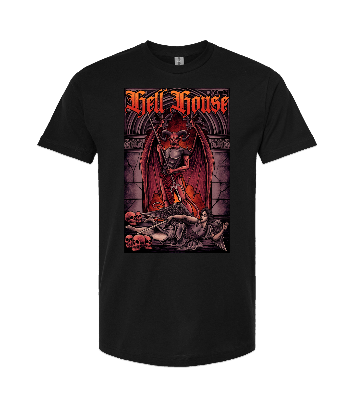Hellhouse crypt - Devil VS Michael - Black T-Shirt