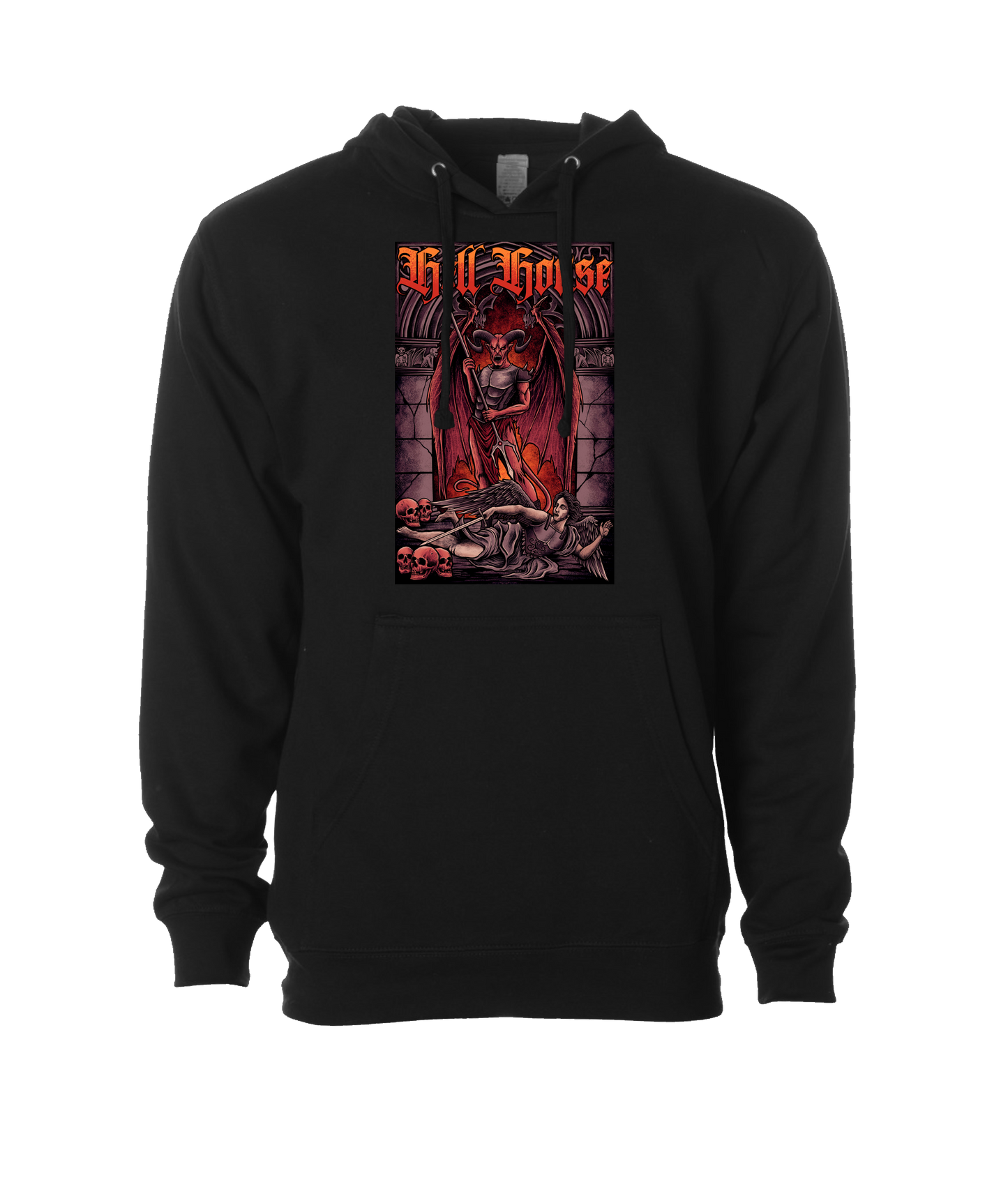 Hellhouse crypt - Devil VS Michael - Black Hoodie