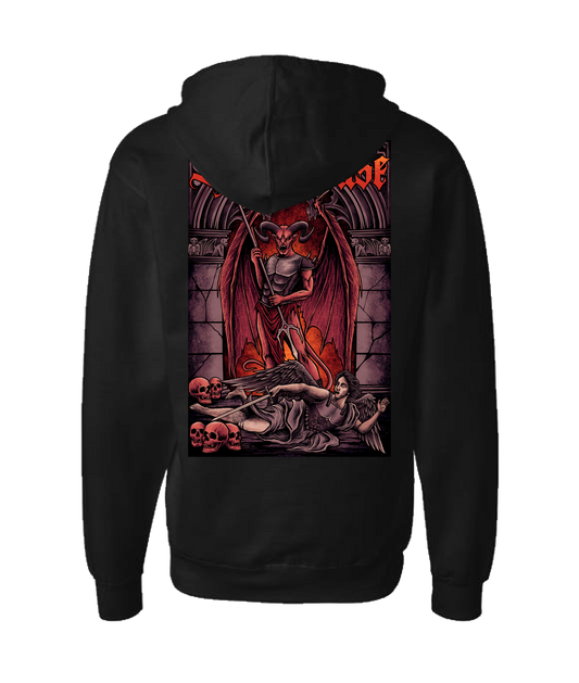 Hellhouse crypt - Devil VS Michael - Black Zip Up Hoodie
