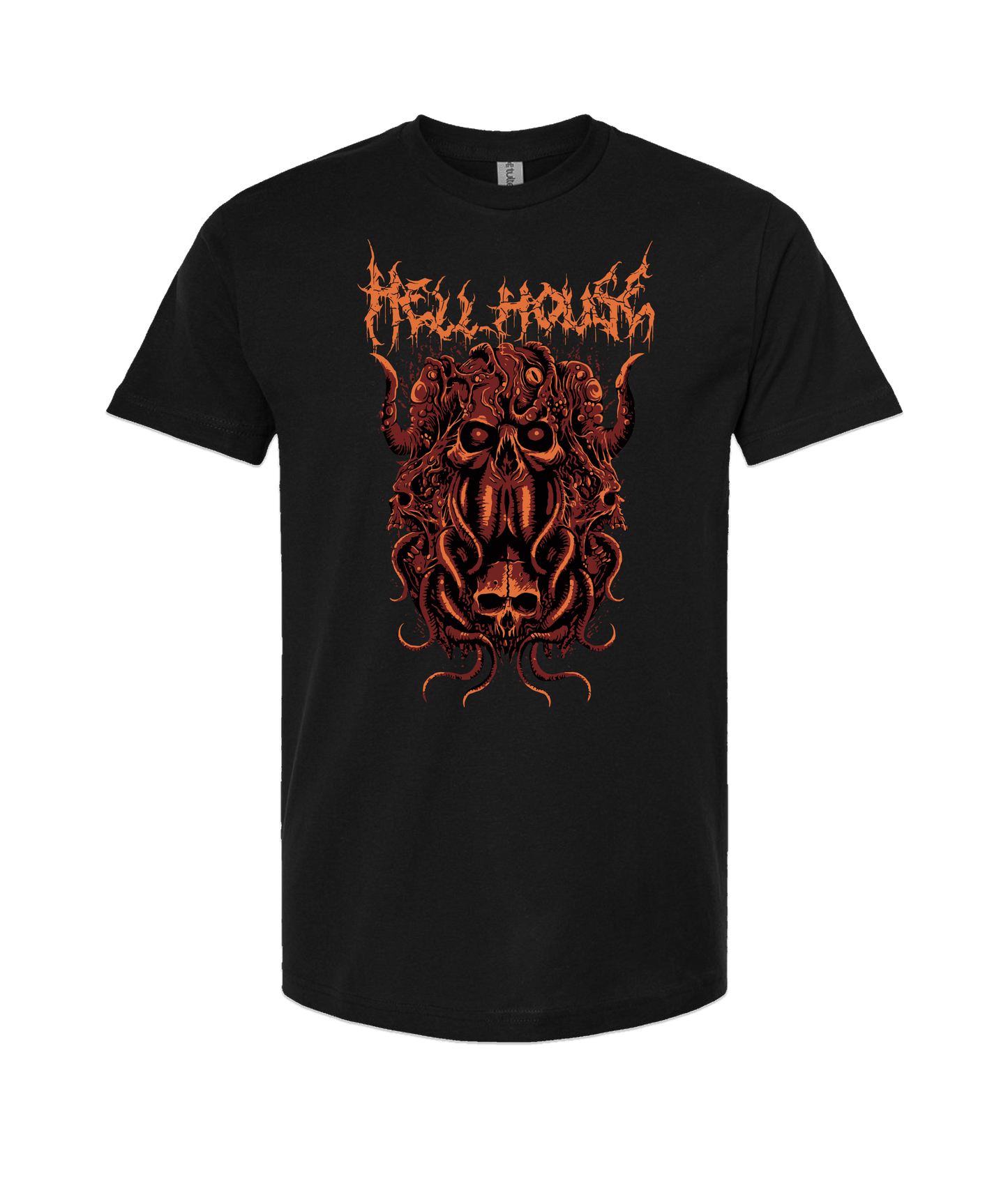 Hellhouse crypt - OCTOPUSSSKVLL - Black T Shirt