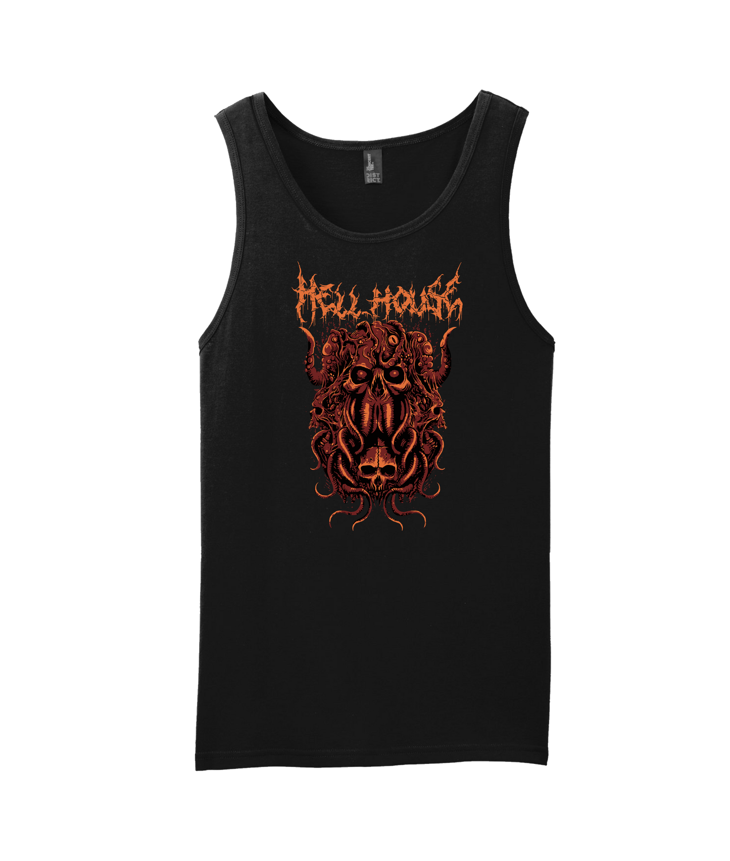 Hellhouse crypt - OCTOPUSSSKVLL - Black Tank Top