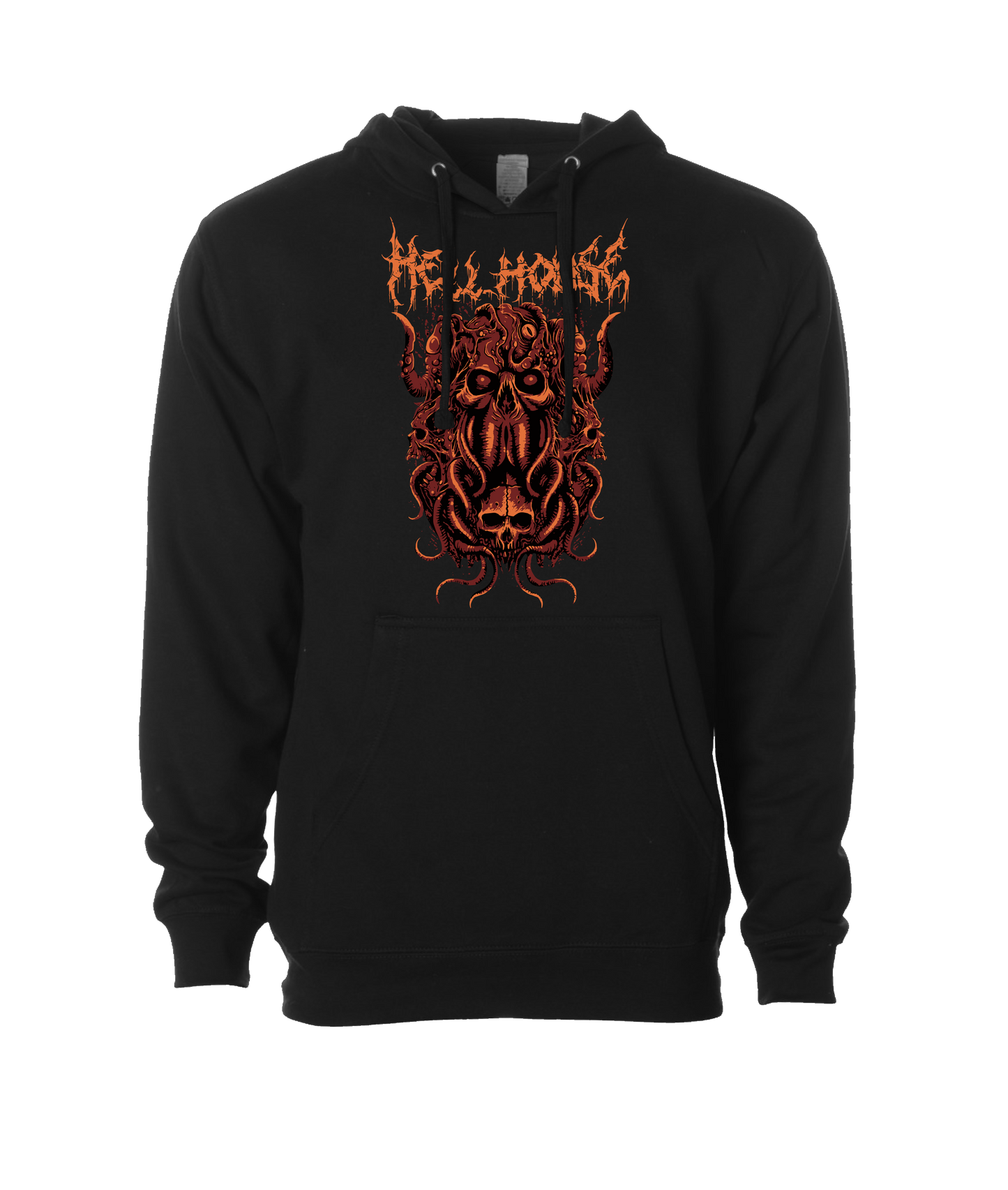 Hellhouse crypt - OCTOPUSSSKVLL - Black Hoodie
