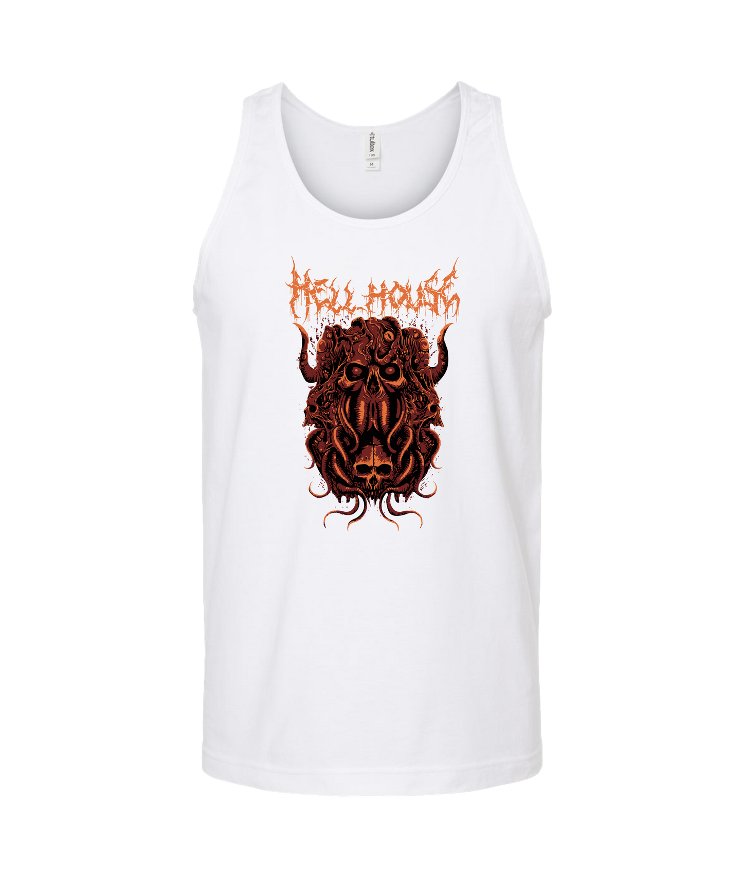 Hellhouse crypt - OCTOPUSSSKVLL - White Tank Top