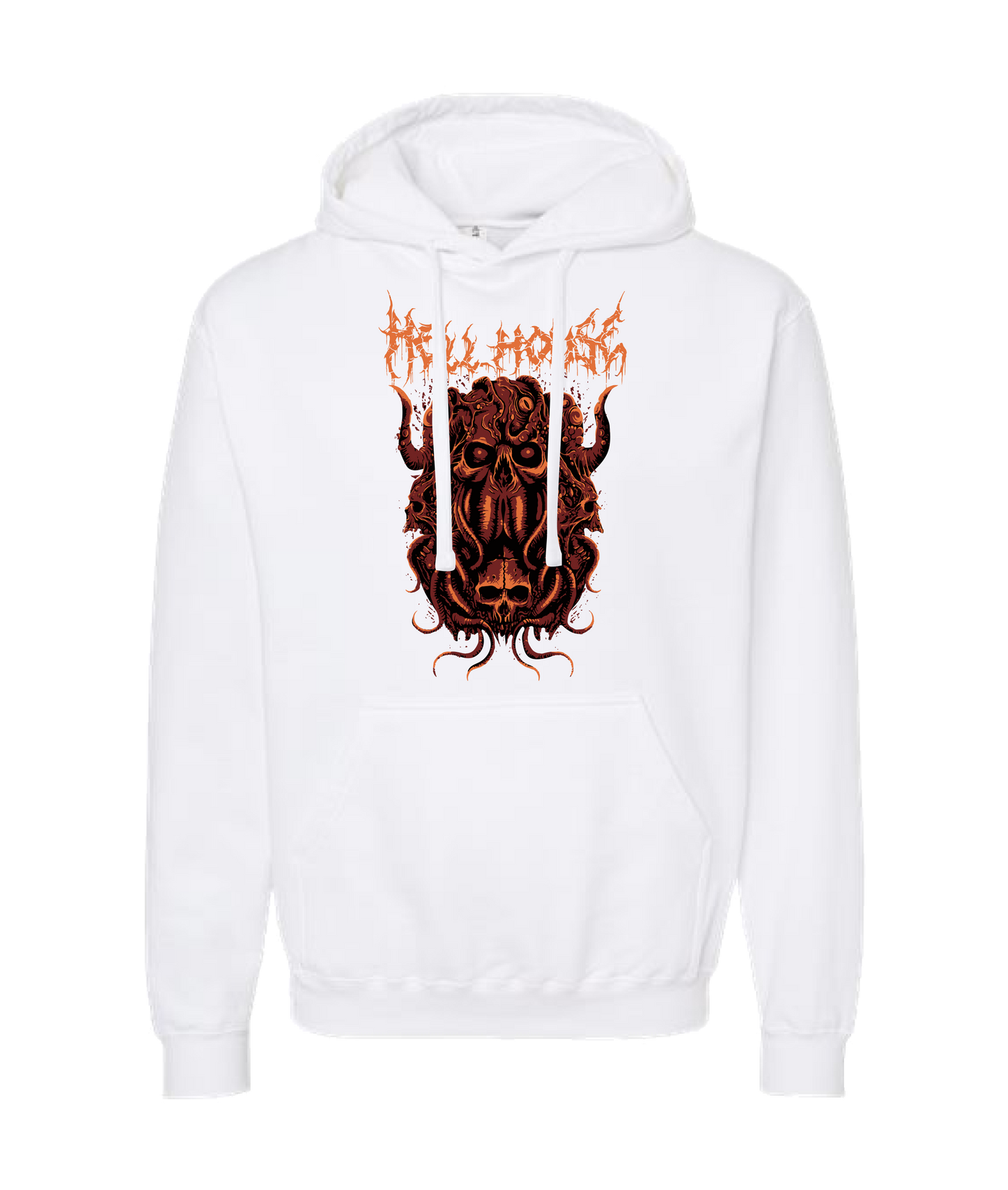 Hellhouse crypt - OCTOPUSSSKVLL - White Hoodie