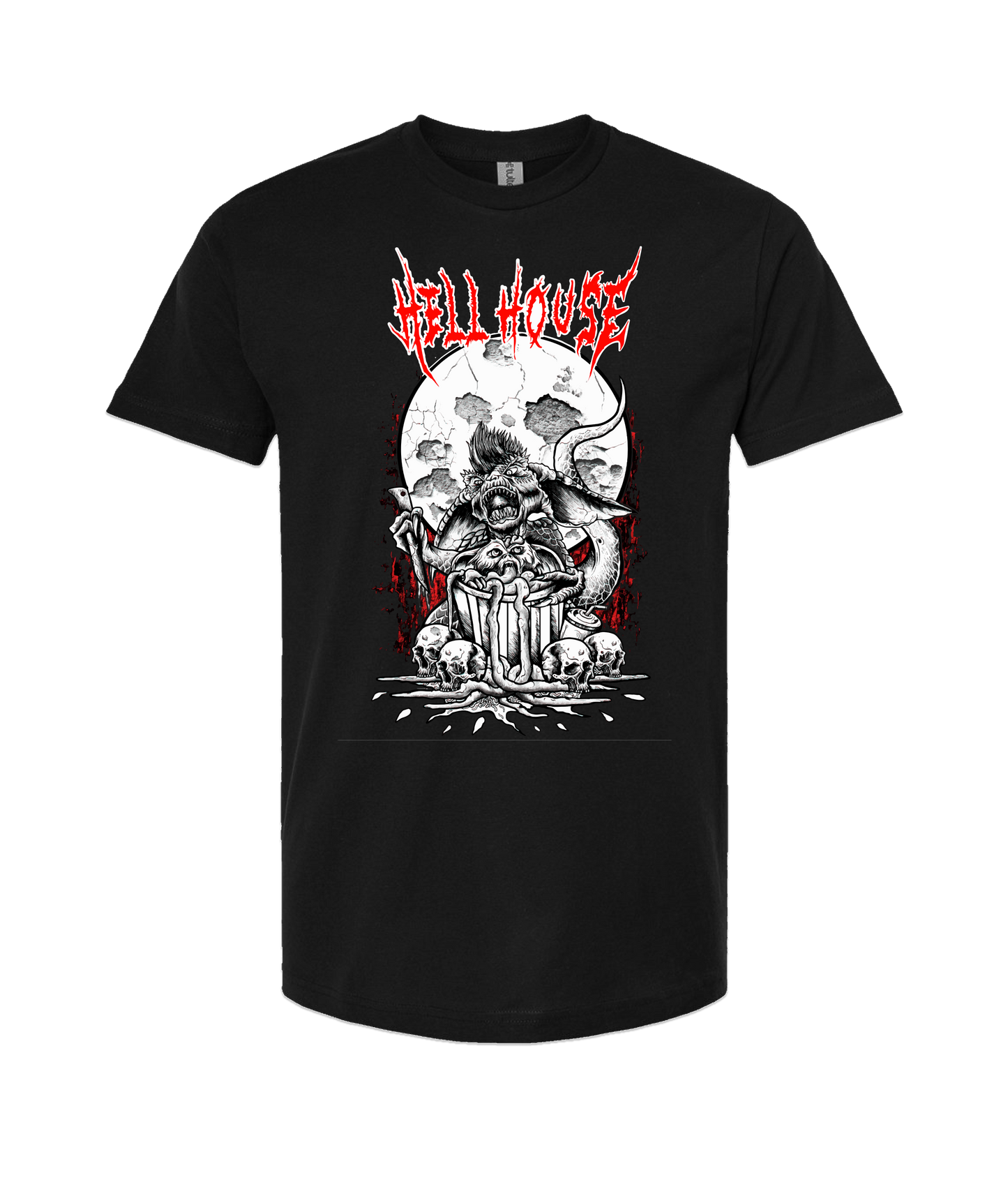 Hellhouse crypt - GREMLINS - Black T-Shirt