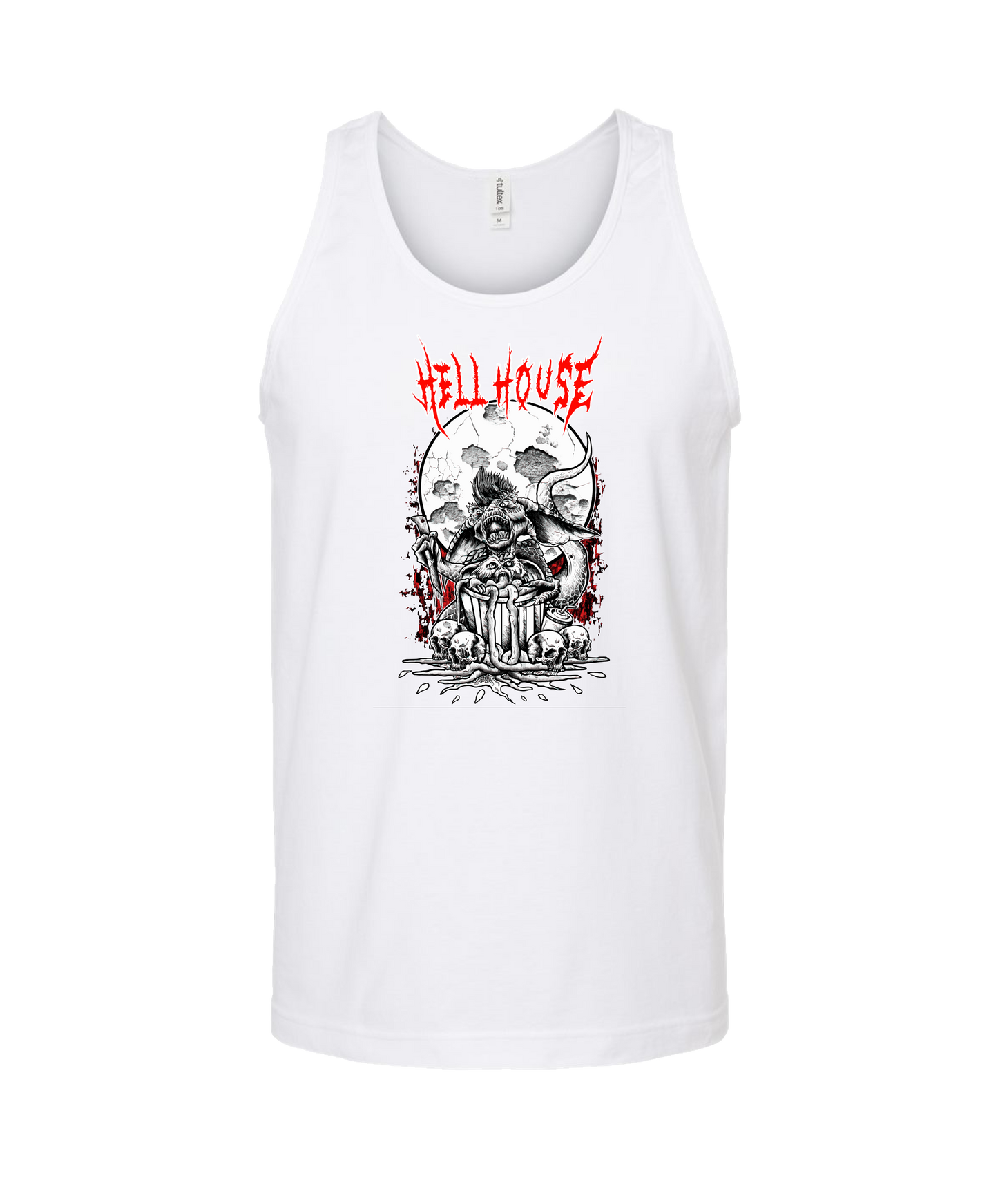 Hellhouse crypt - GREMLINS - White Tank Top