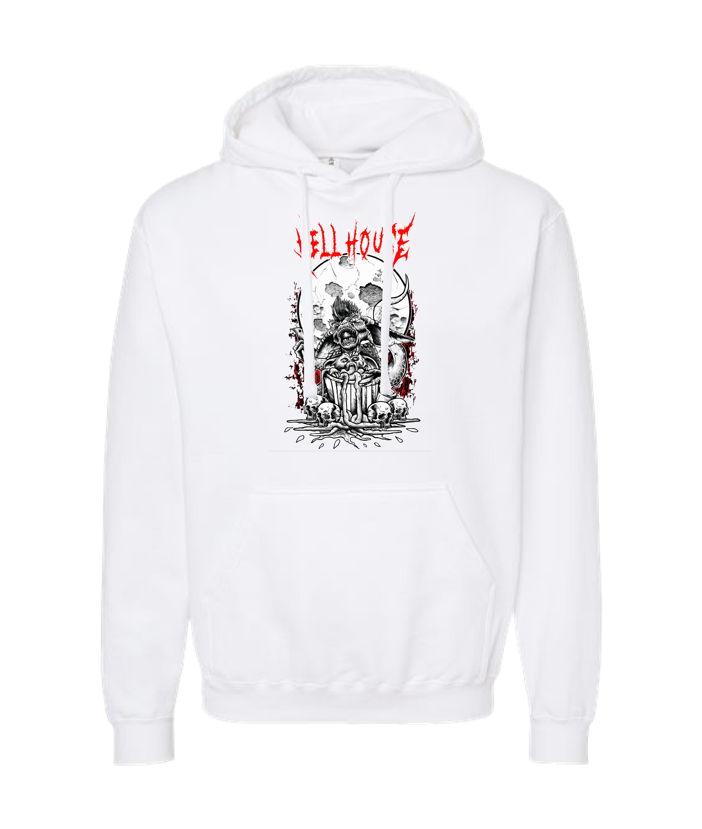 Hellhouse crypt - GREMLINS - White Hoodie
