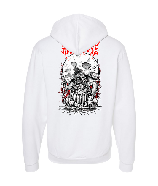Hellhouse crypt - GREMLINS - White Zip Up Hoodie