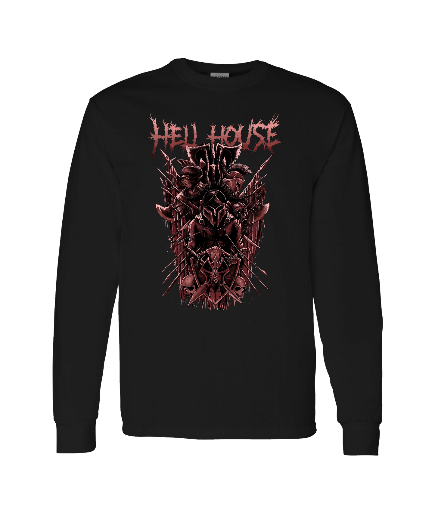 Hellhouse crypt - GLADIATOR - Black Long Sleeve T
